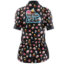 Load image into Gallery viewer, Womens Will Ride For Cake Cycling Jersey