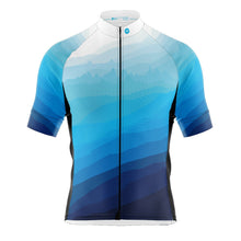 Load image into Gallery viewer, Big and Tall Mens Blue Peaky Cycling Jersey - Fat Lad At The Back