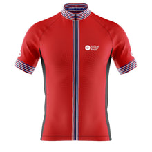 Load image into Gallery viewer, Big and Tall Mens Classic Red Cycling Jersey - Fat Lad At The Back