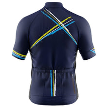 Load image into Gallery viewer, Big and Tall Mens Cross Blue Cycling Jersey - Fat Lad At The Back