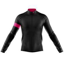 Load image into Gallery viewer, Mens Bezzie Black Long Sleeve Cycling Jersey - Fat Lad At The Back