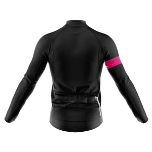 Mens Bezzie Black Long Sleeve Cycling Jersey - Fat Lad At The Back