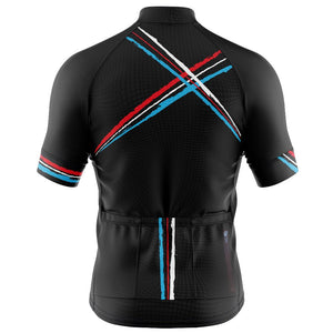 Mens Cross Black Cycling Jersey - Fat Lad At The Back