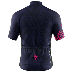 Mens Incognito Blue Cycling Jersey - Fat Lad At The Back