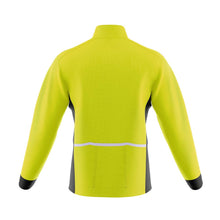 Load image into Gallery viewer, Mens Mizzly Hi Vis Wind Water Resistant Cycling Jacket - Fat Lad At The Back