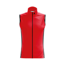 Load image into Gallery viewer, Mens Red Pack Up Cycling Gilet - Fat Lad At The Back