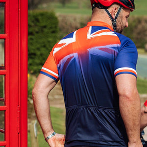 Mens Union Jack Cycling Jersey - Fat Lad At The Back