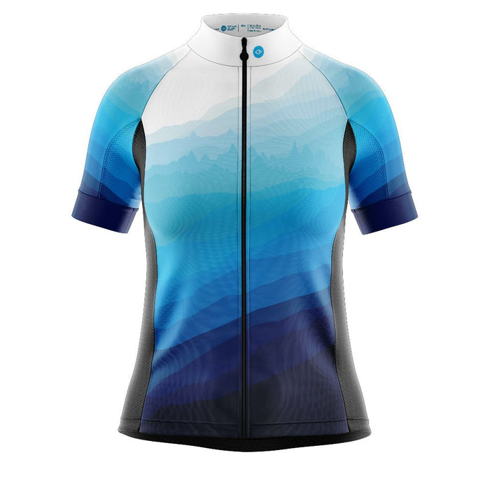 Women's Peaky Blue Cycling Jersey - Fat Lad At The Back