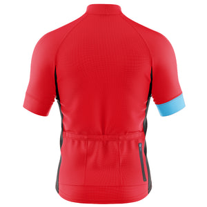 Big and Tall Mens Bezzie Red Cycling Jersey