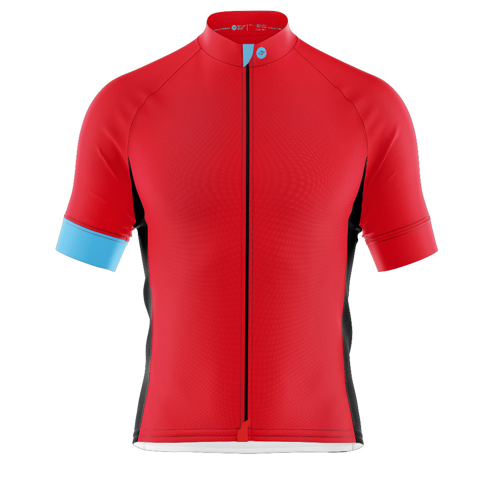 Big and Tall Mens Bezzie Red Cycling Jersey