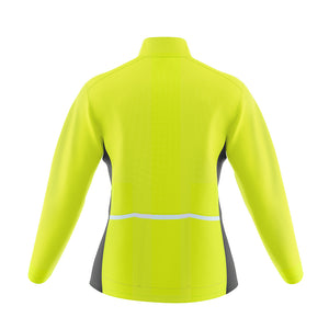 Womens Mizzly Hi Vis Wind Water Resistant Cycling Jacket