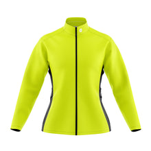 Load image into Gallery viewer, Womens Mizzly Hi Vis Wind Water Resistant Cycling Jacket