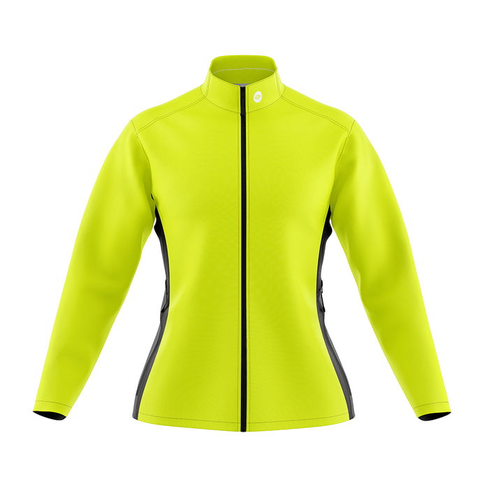 Womens Mizzly Hi Vis Wind Water Resistant Cycling Jacket