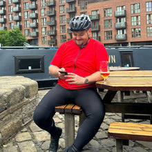 Load image into Gallery viewer, Big and Tall Mens Bezzie Red Cycling Jersey - Fat Lad At The Back