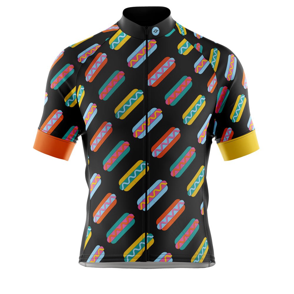 Mens Hot Dog Cycling Jersey - Fat Lad At The Back