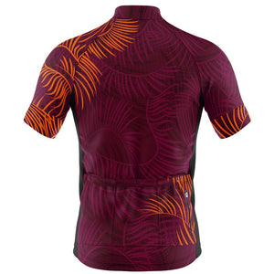 Mens Palm Aubergine Cycling Jersey - Fat Lad At The Back