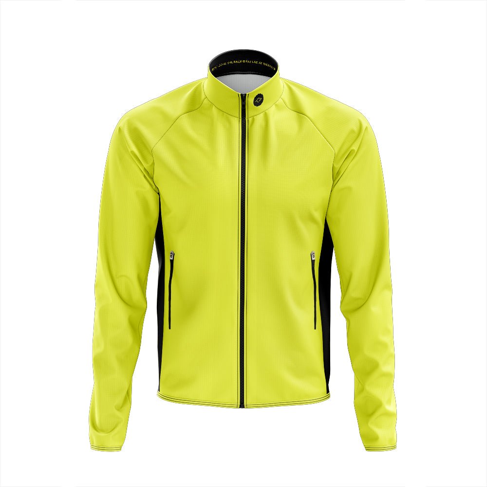 Mens Plain Hi - Vis Tor Winter Cycling Jacket - Fat Lad At The Back