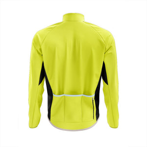 Mens Plain Hi - Vis Tor Winter Cycling Jacket - Fat Lad At The Back