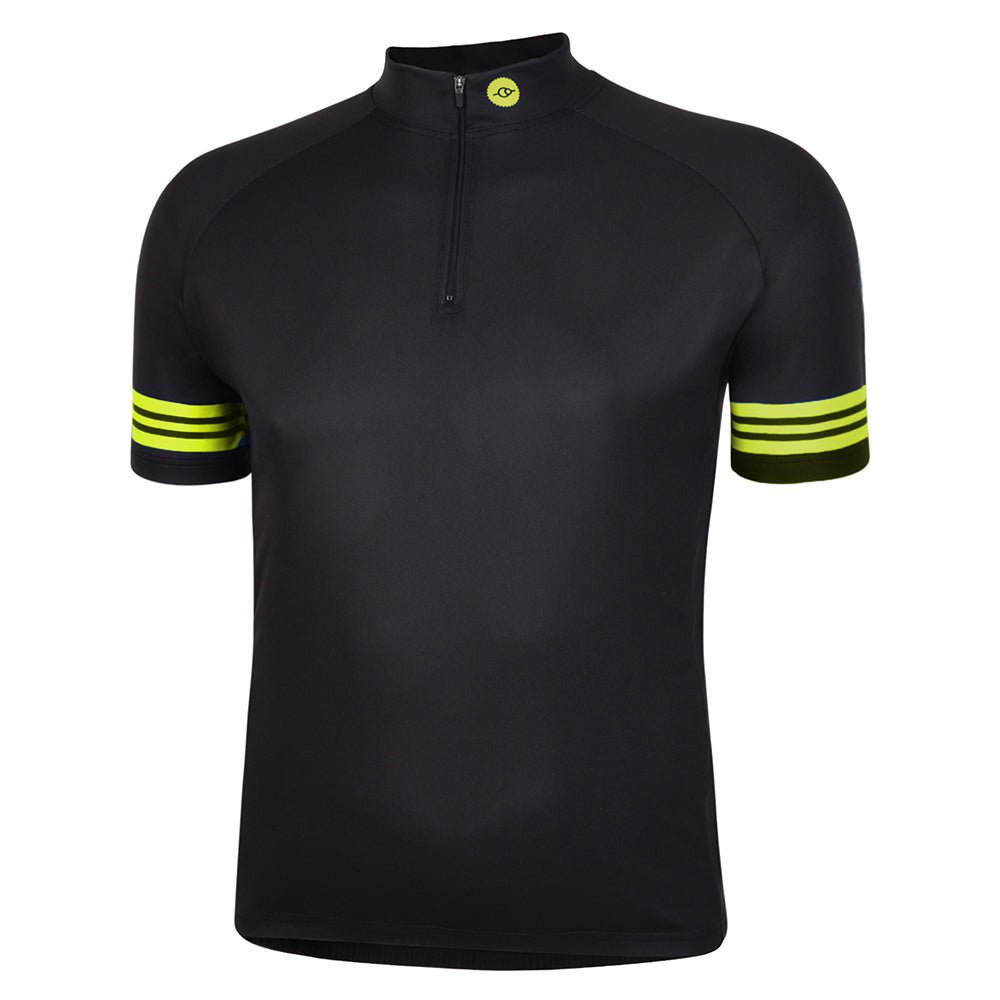Mens Reet Black Cycling Jersey - Fat Lad At The Back