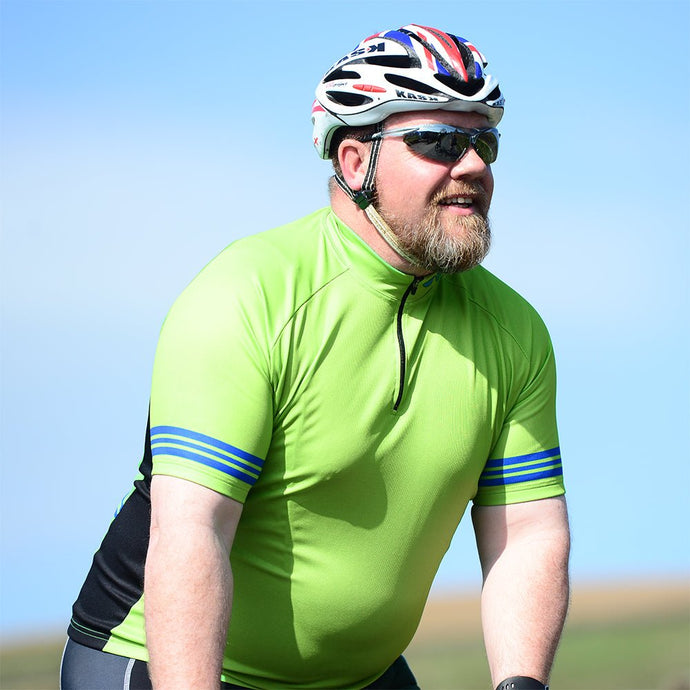 Mens Reet Hi Vis Cycling Jersey - Fat Lad At The Back