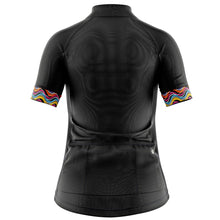 Load image into Gallery viewer, Womens Black Stripe Cycling Jersey - Fat Lad At The Back