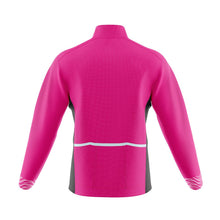 Load image into Gallery viewer, Womens Pink Stripe Mizzly Wind Water Resistant Cycling Jacket - Fat Lad At The Back