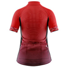 Load image into Gallery viewer, Womens Red Stripe Cycling Jersey - Fat Lad At The Back