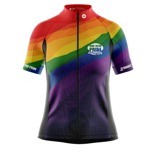 Womens Ride With Pride Cycling Jersey - Fat Lad At The Back