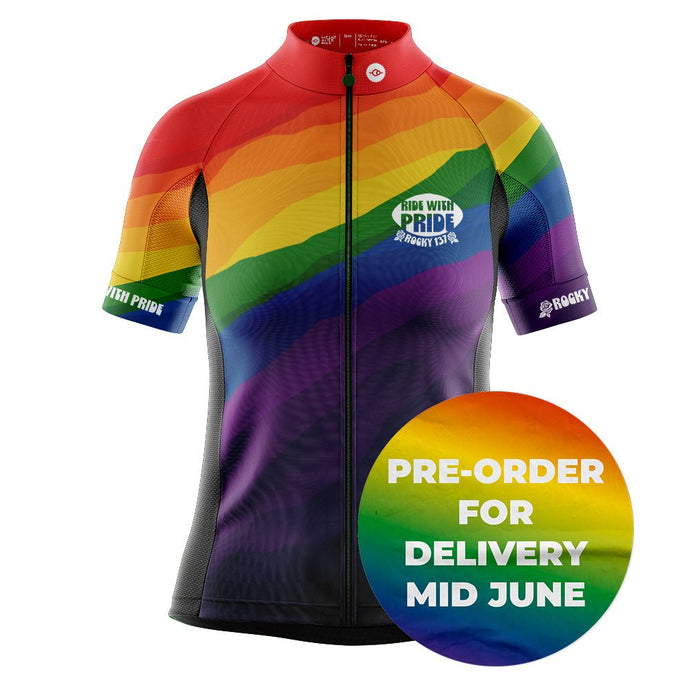Womens Ride With Pride Cycling Jersey - Fat Lad At The Back