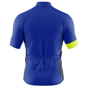 Big and Tall Mens Bezzie Blue Cycling Jersey - Fat Lad At The Back