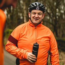 Load image into Gallery viewer, Big and Tall Mens Bezzie Hi Vis Orange Tor Winter Cycling Jacket - Fat Lad At The Back