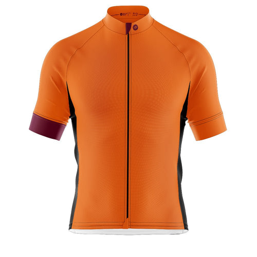Big and Tall Mens Bezzie Orange Cycling Jersey - Fat Lad At The Back