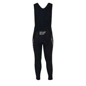 Big and Tall Mens Black Champion FLAB Text Thermal Padded Cycling Tights - Fat Lad At The Back