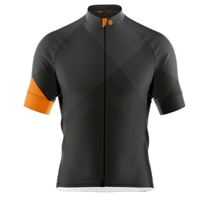 Big and Tall Mens Black Geezer Cycling Jersey - Fat Lad At The Back