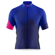 Load image into Gallery viewer, Big and Tall Mens Blue Geezer Cycling Jersey - Fat Lad At The Back