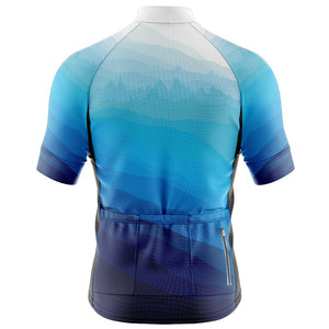 Big and Tall Mens Blue Peaky Cycling Jersey - Fat Lad At The Back