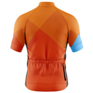 Big and Tall Mens Geezer Orange Cycling Jersey - Fat Lad At The Back
