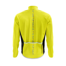 Load image into Gallery viewer, Big and Tall Mens Hi Vis Yellow Stripe Tor Winter Cycling Jacket - Fat Lad At The Back