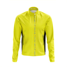Load image into Gallery viewer, Big and Tall Mens Hi Vis Yellow Stripe Tor Winter Cycling Jacket - Fat Lad At The Back