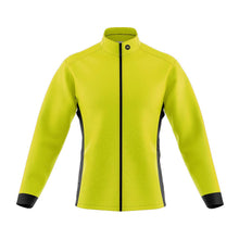 Load image into Gallery viewer, Big and Tall Mens Mizzly Hi Vis Wind Water Resistant Cycling Jacket - Fat Lad At The Back