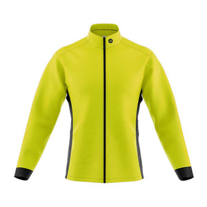 Big and Tall Mens Mizzly Hi Vis Wind Water Resistant Cycling Jacket - Fat Lad At The Back