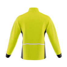 Load image into Gallery viewer, Big and Tall Mens Mizzly Hi Vis Wind Water Resistant Cycling Jacket - Fat Lad At The Back