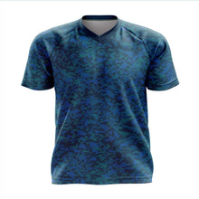 Load image into Gallery viewer, Big and Tall Mens MTB Jersey Camo Blue - Fat Lad At The Back