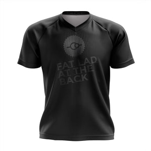 Big and Tall Mens MTB Jersey in FLAB Black - Fat Lad At The Back