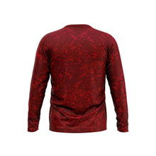 Load image into Gallery viewer, Big and Tall Mens MTB Long Sleeve Jersey in Red Camo - Fat Lad At The Back