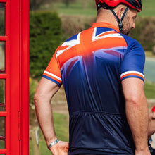 Load image into Gallery viewer, Big and Tall Mens Union Jack Cycling Jersey - Fat Lad At The Back