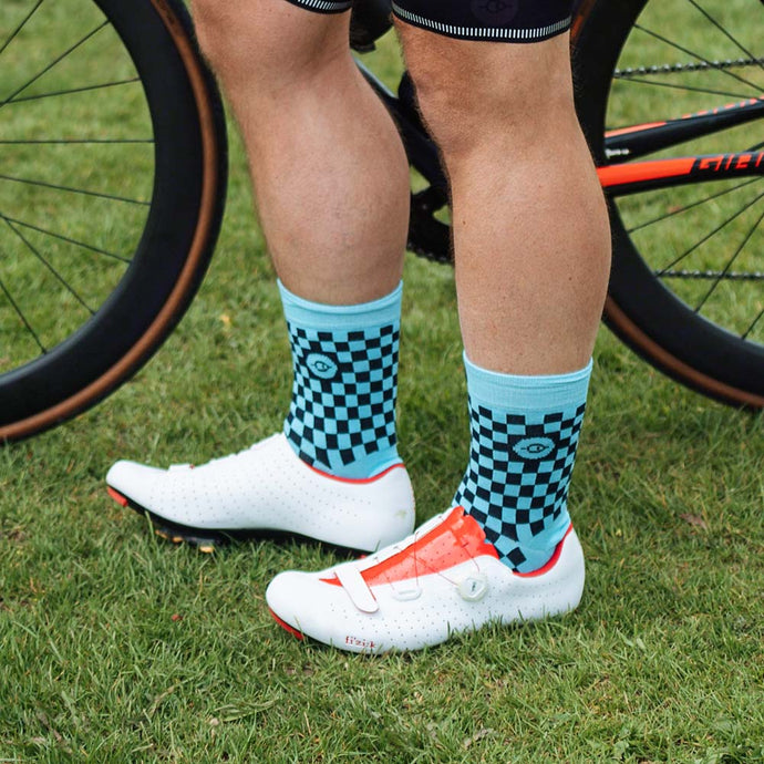 Blue Racer Cycling Socks - Fat Lad At The Back