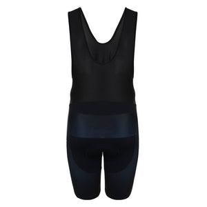 Ey Up All Black Padded Cycling Bib Shorts - Fat Lad At The Back