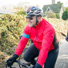 Load image into Gallery viewer, Mens Bezzie Red Tor Winter Cycling Jacket - Fat Lad At The Back