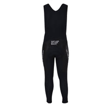 Load image into Gallery viewer, Mens Black Champion FLAB Text Thermal Padded Cycling Bib Tights - Fat Lad At The Back